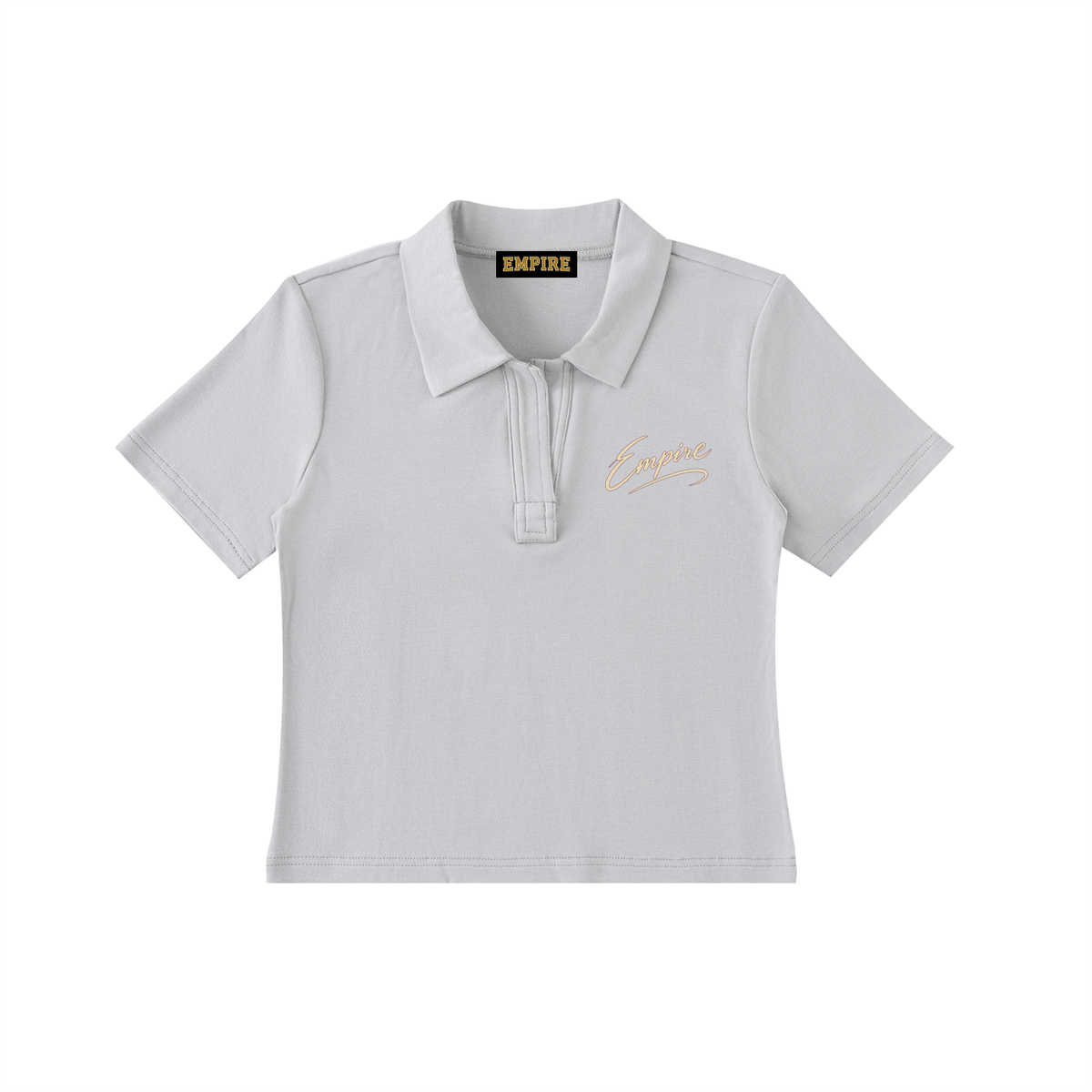 EMPIRE Women's Fitted Short-Sleeve Polo Shirt