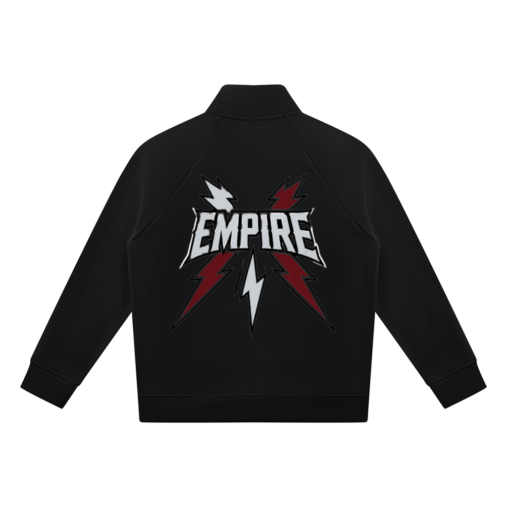 EMPIRE Men’s Stand-Collar Raglan Track Jacket — Voltage