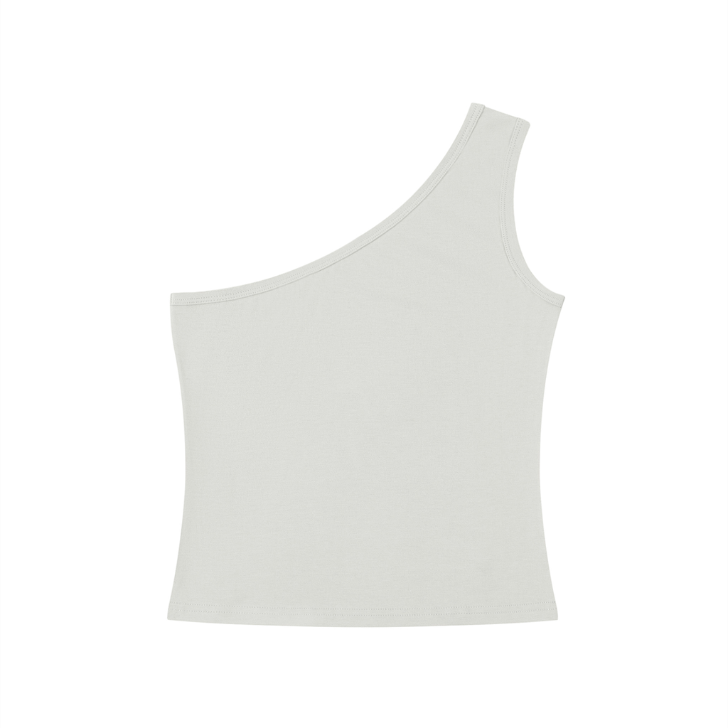 EMPIRE One-Shoulder Crop Top — Asymmetric Edge