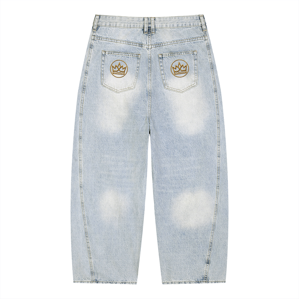 EMPIRE Vintage Wash Barrel Leg Jeans — Men's Premium Denim