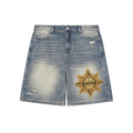 EMPIRE Women Denim Shorts — Faded Distressed Baggy Collection