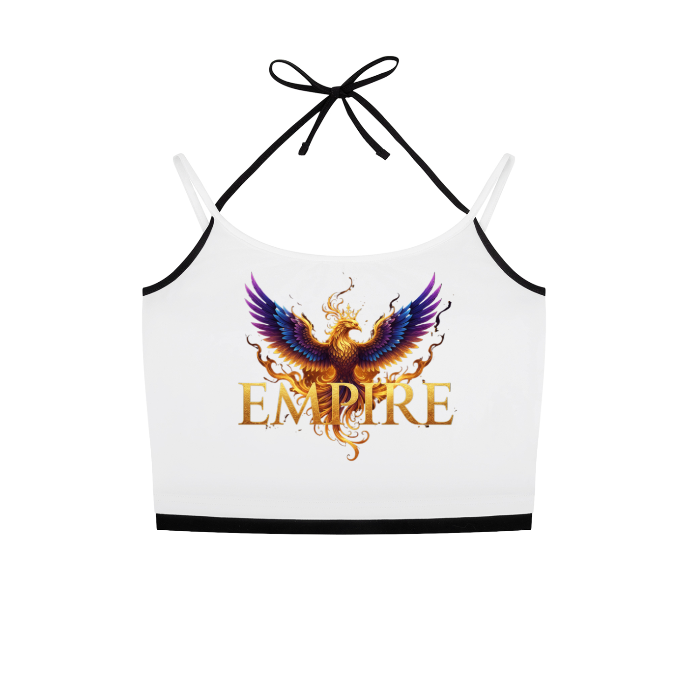 EMPIRE Women Halter Tank Top — Contrast Binding Collection