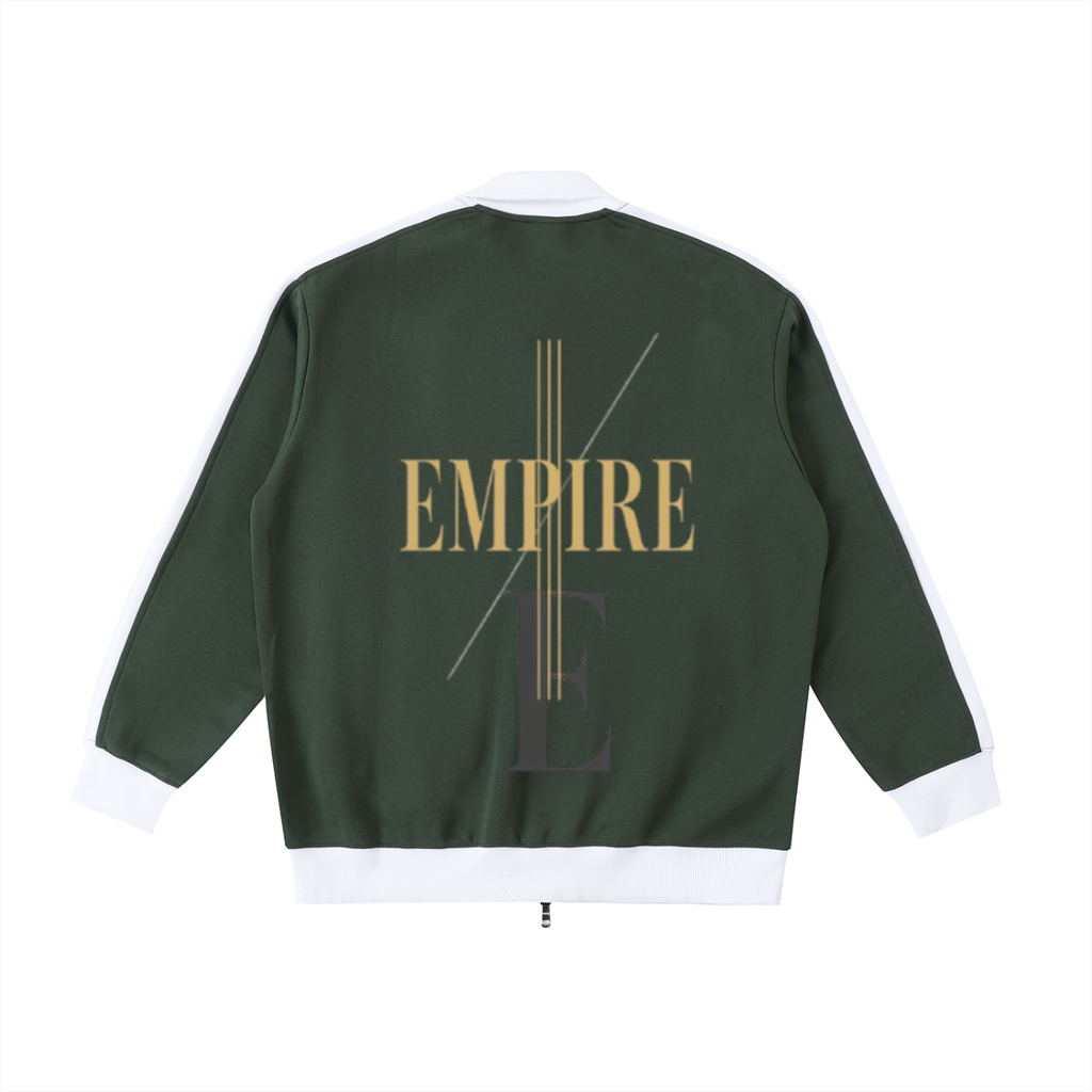 Empire Contrast Trim Stand Collar Jacket men - Imperial structure lines