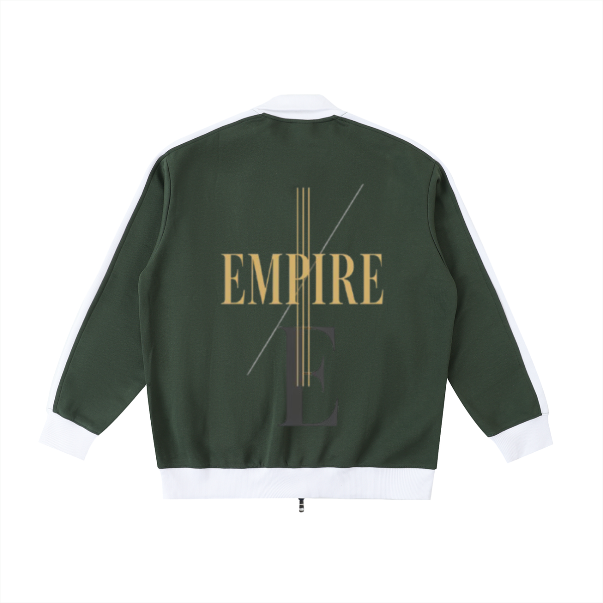 Empire Contrast Trim Stand Collar Jacket men - Imperial structure lines