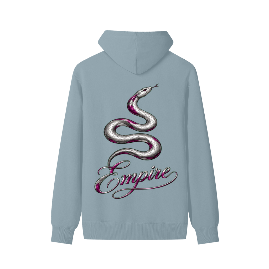 EMPIRE Women's Cotton Hoodie — Empire Purple Silver Snake