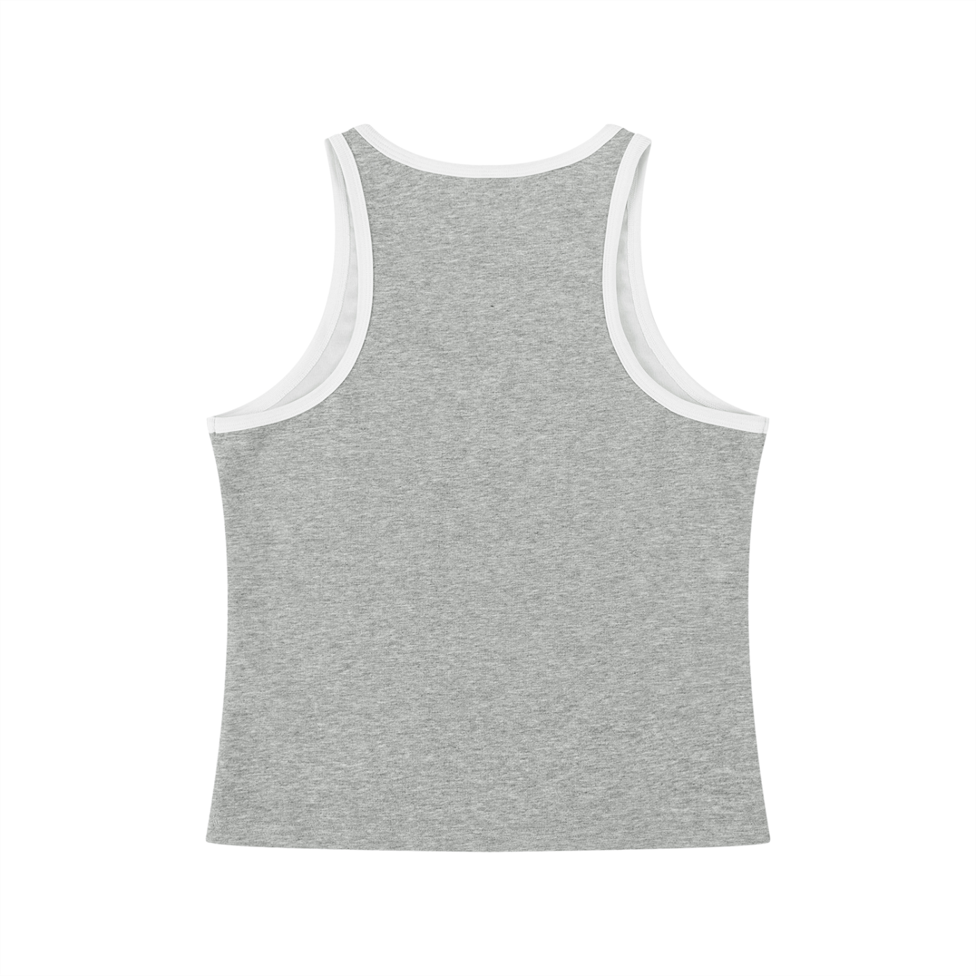 EMPIRE Color Block Cropped Tank Top — Bold Contrast