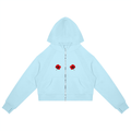 EMPIRE Women's Cropped Zip-Through Hoodie