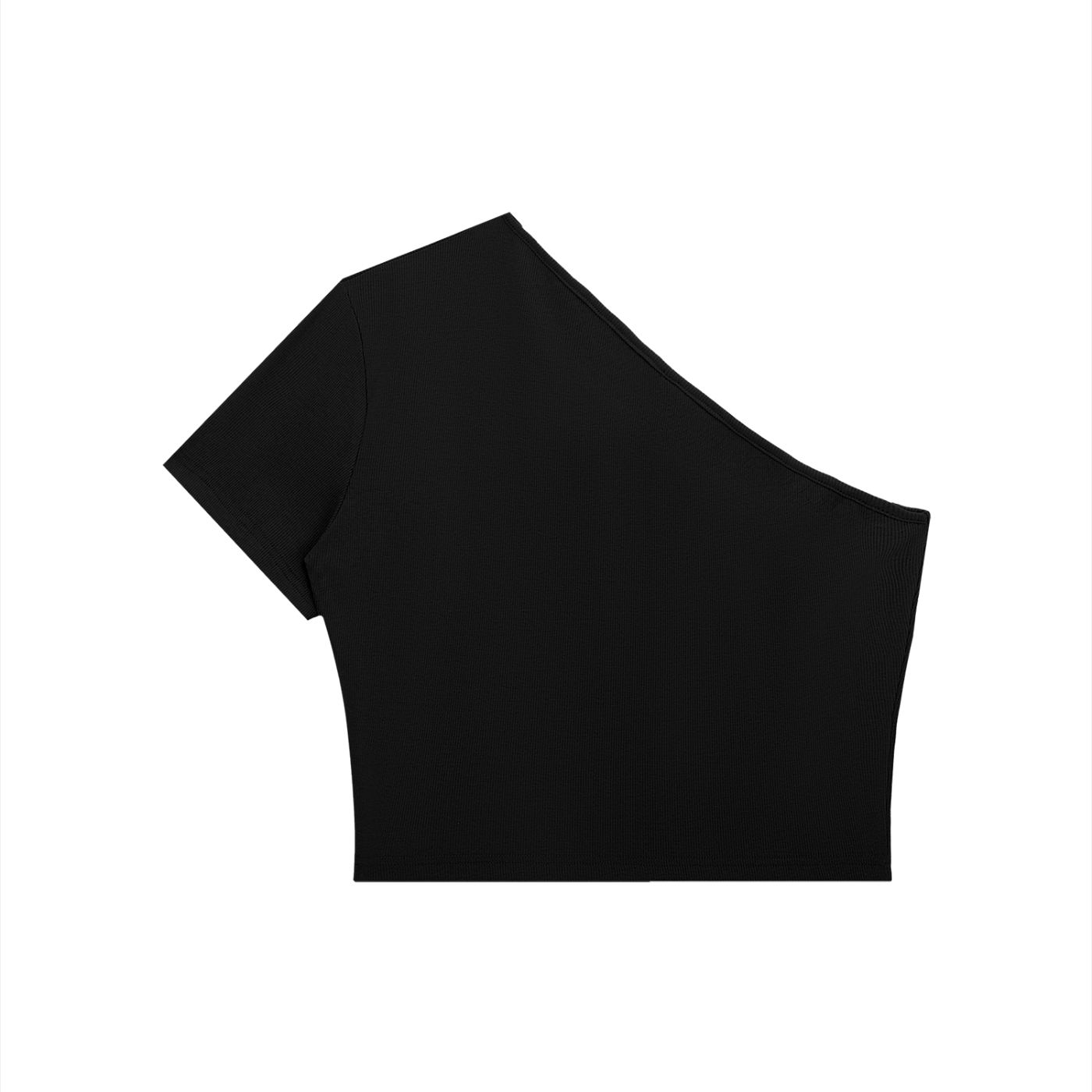 EMPIRE One-Shoulder Crop T-Shirt — Premium Women's Streetwear