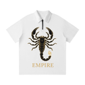 EMPIRE Men’s Quarter-Zip Polo Shirt — Meteor Scorpio