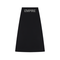 EMPIRE Solid Color Knit Maxi Skirt — Draped Authority