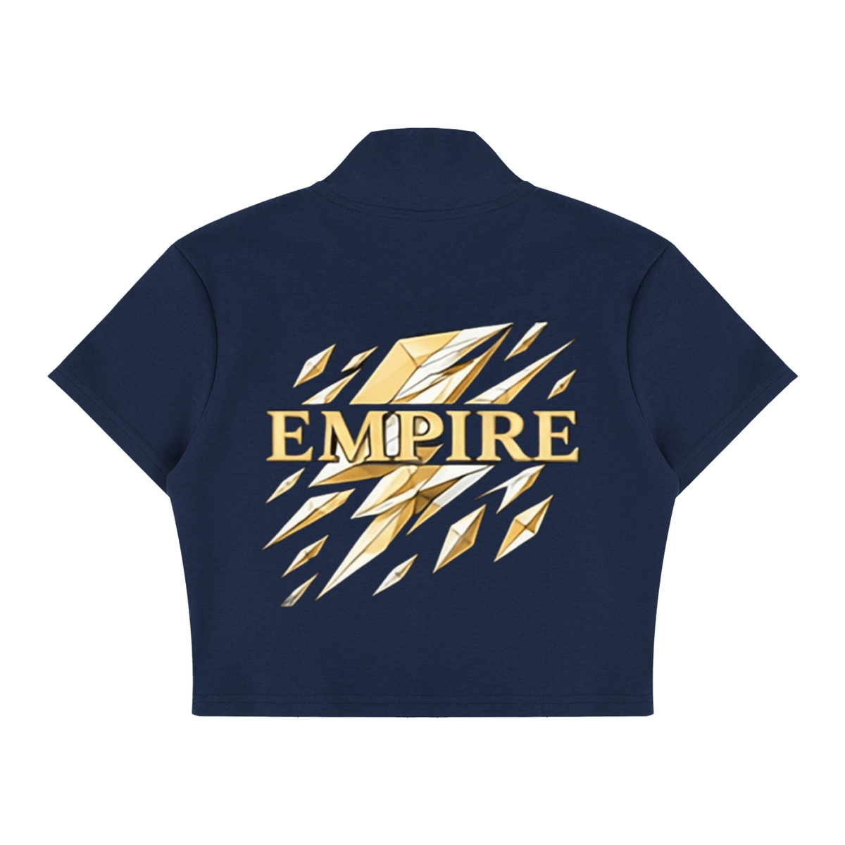 EMPIRE Women's Cropped Full-Zip Top — Voltage Prism