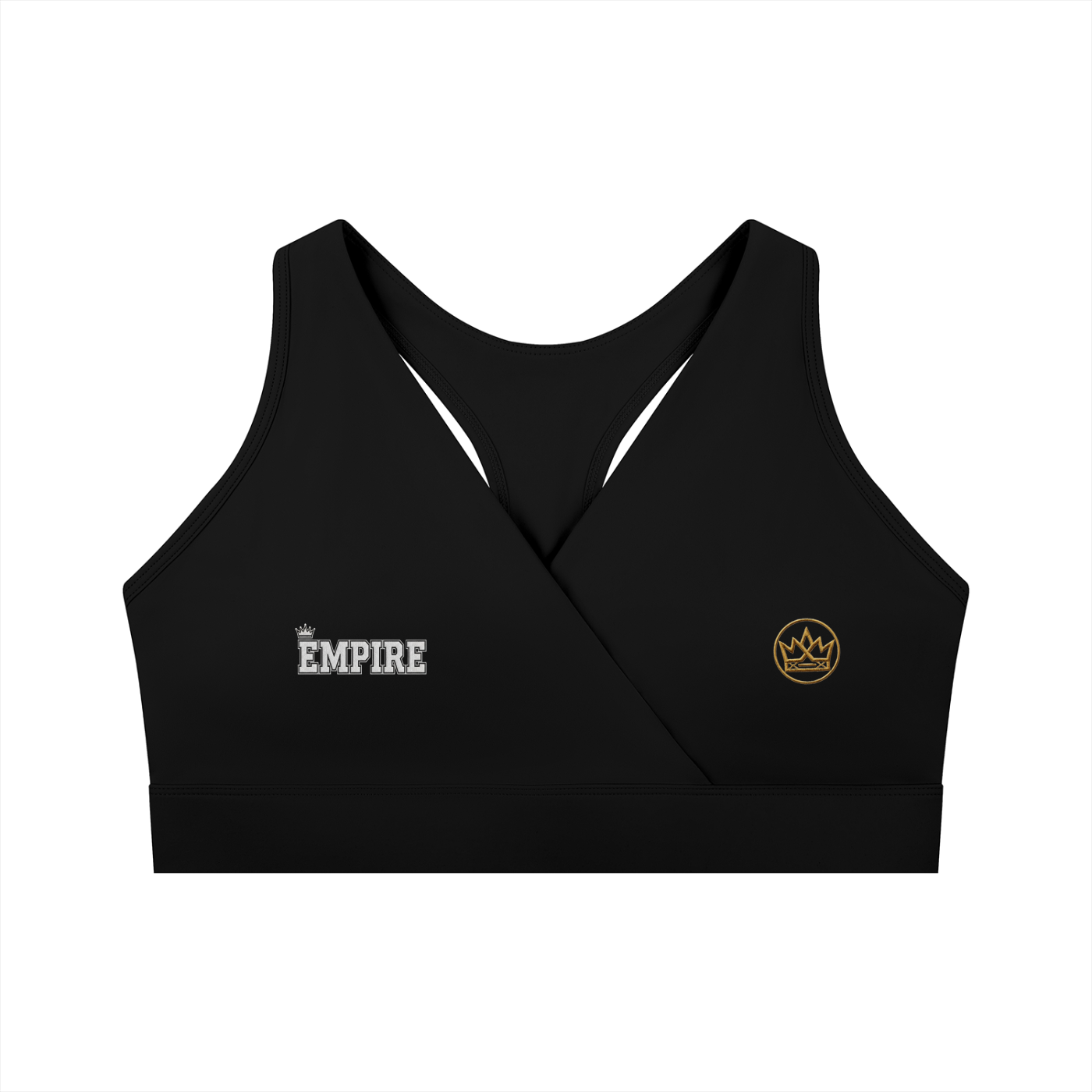 EMPIRE Women Sports Bra — Crossover V-Neck Collection