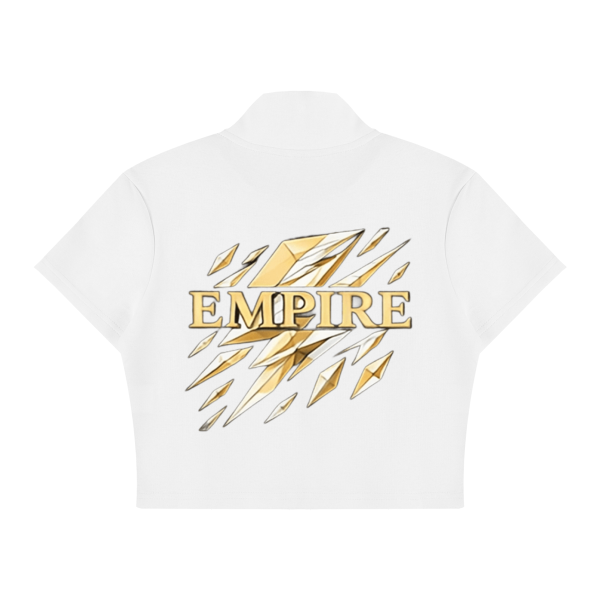 EMPIRE Women's Cropped Full-Zip Top — Voltage Prism