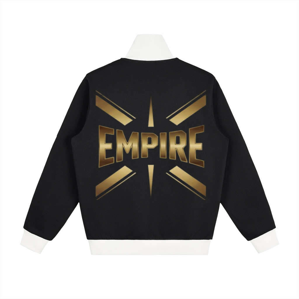 EMPIRE Men’s Contrast Side-Stripe Fleece Track Jacket — Track Signature