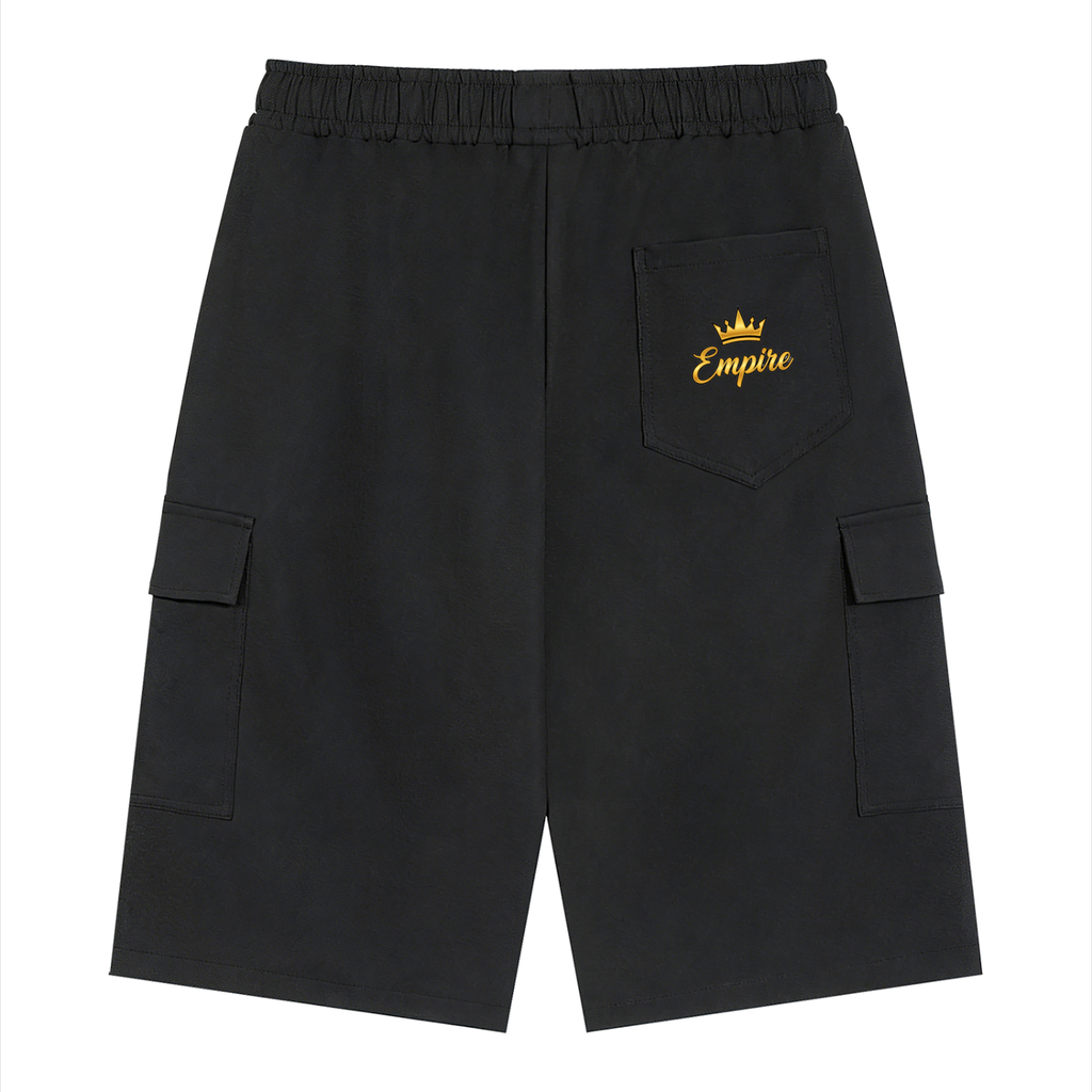 EMPIRE Drawstring Cargo Shorts — Men's Premium Heavyweight Streetwear
