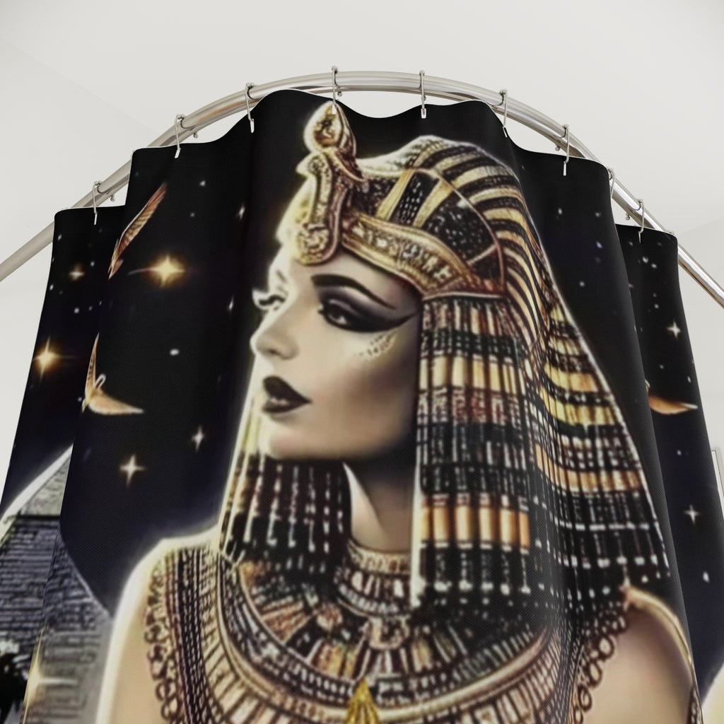 EMPIRE Egyptian Queen Shower Curtain — Luxury Bath Decor