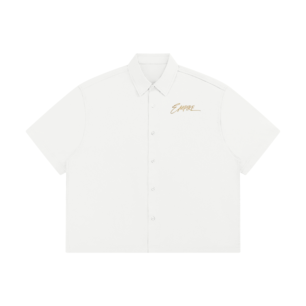 EMPIRE Men’s Boxy Short-Sleeve Shirt — Clean Structure