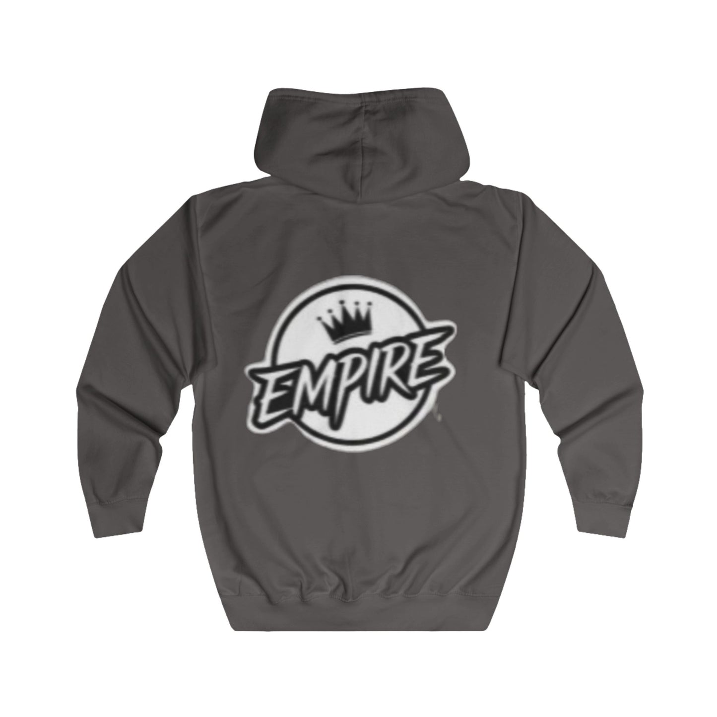 EMPIRE Crown Ornate Full Zip Hoodie — Premium Men's Elegant Streetwear