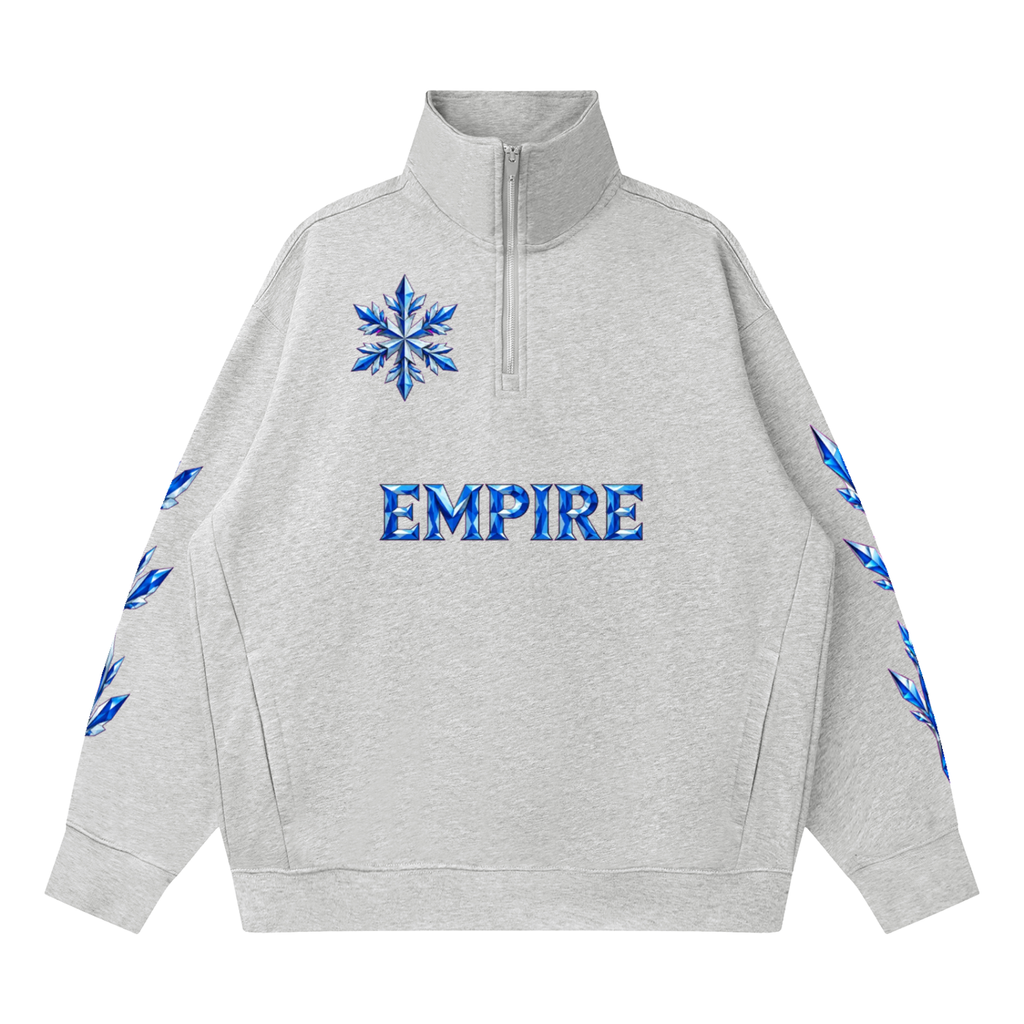 EMPIRE Women's Quarter-Zip Drop-Shoulder Sweatshirt — Empire Givre