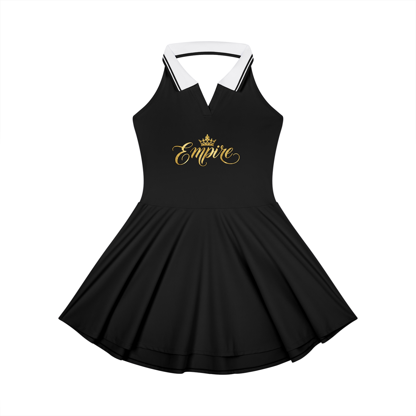 EMPIRE Collared Halter A-Line Tennis Dress — Court Presence