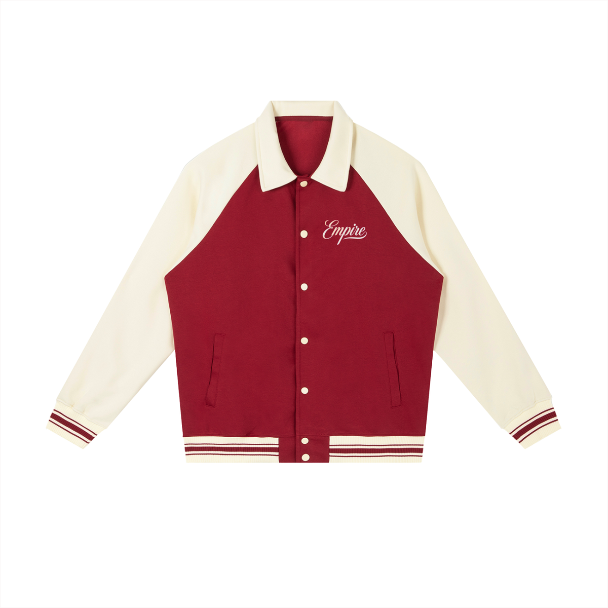 EMPIRE Women's Contrast Raglan Baseball Jacket — Empire Signature