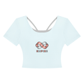 EMPIRE Women's Color-Block Cropped Tee — Empire Silk Knot