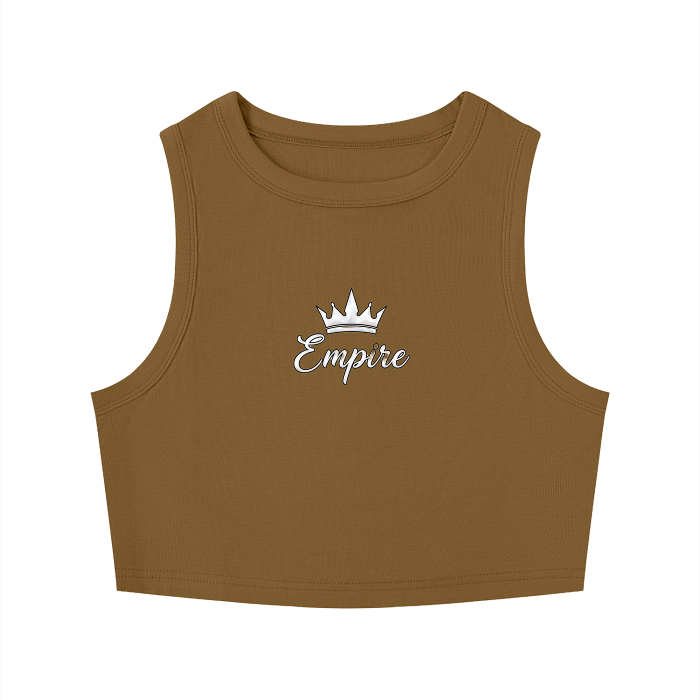 EMPIRE Tight Crewneck Crop Tank Top — Second Skin