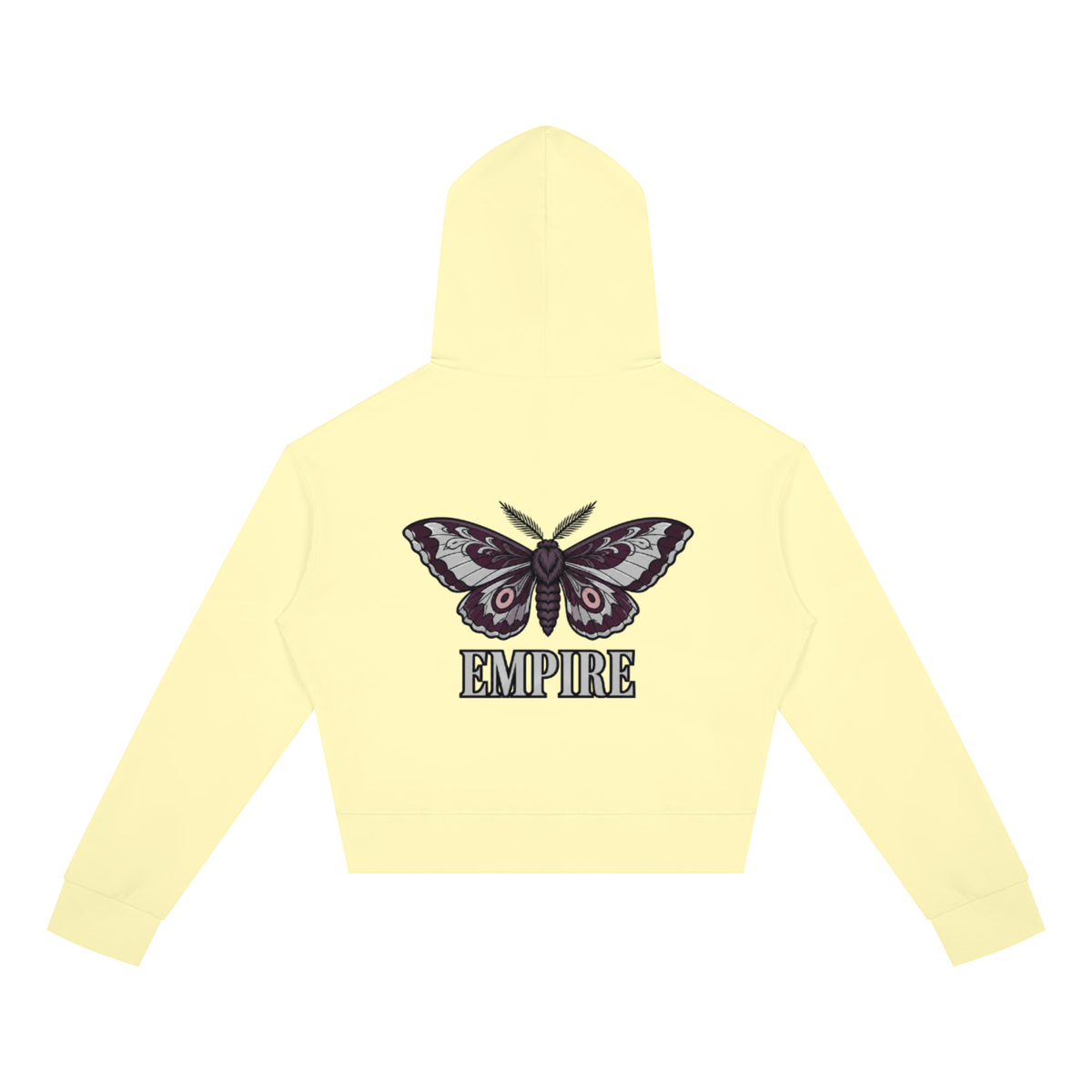 EMPIRE Women's Short Full-Zip Hoodie — Empire Velvet Moth