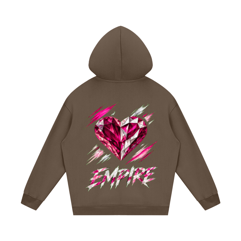 EMPIRE Women's Heavyweight Fleece Hoodie — Empire Garnet Rush