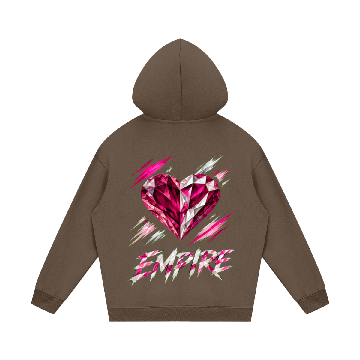 EMPIRE Women's Heavyweight Fleece Hoodie — Empire Garnet Rush