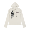 EMPIRE Women's Slim Hooded Half-Button Top — Empire Fragmented Muse