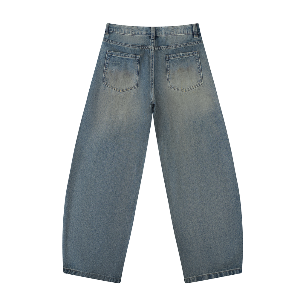 EMPIRE Distressed Barrel Leg Jeans — Controlled Chaos