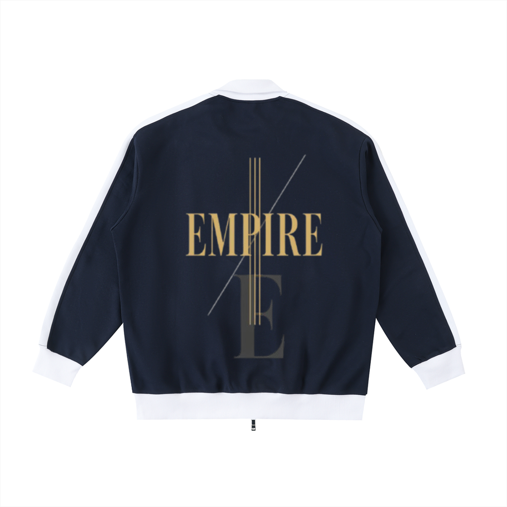 Empire Contrast Trim Stand Collar Jacket men - Imperial structure lines