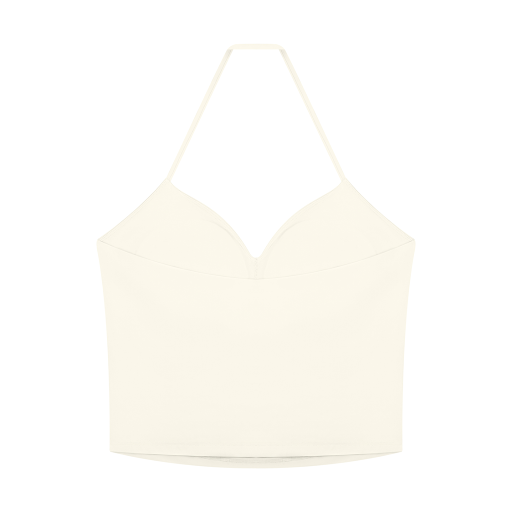 EMPIRE Women's Ruched Halter Crop Top — Empire Ornamental Arrow