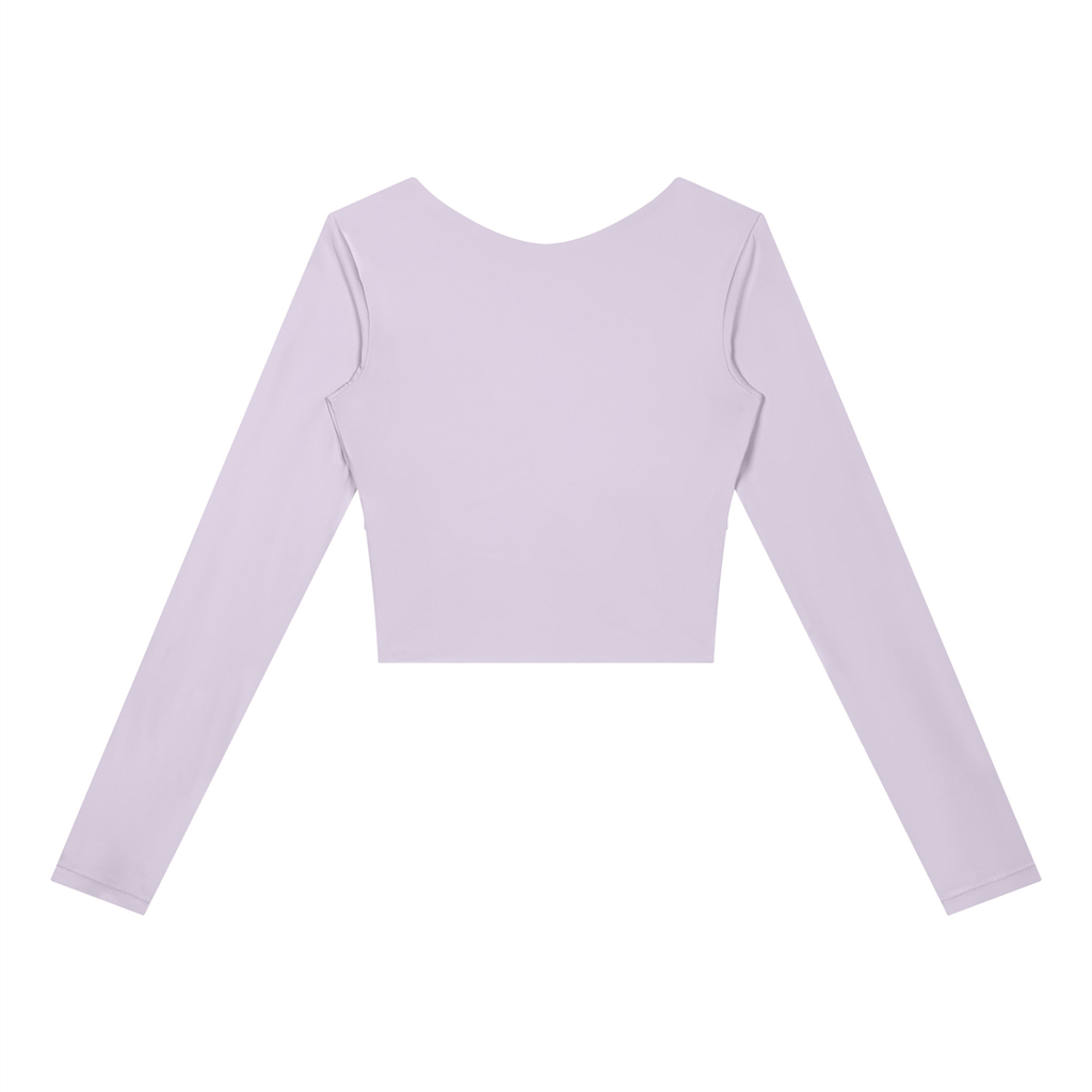 EMPIRE Women's Panelled Long-Sleeve Yoga Top — Chrome Signature