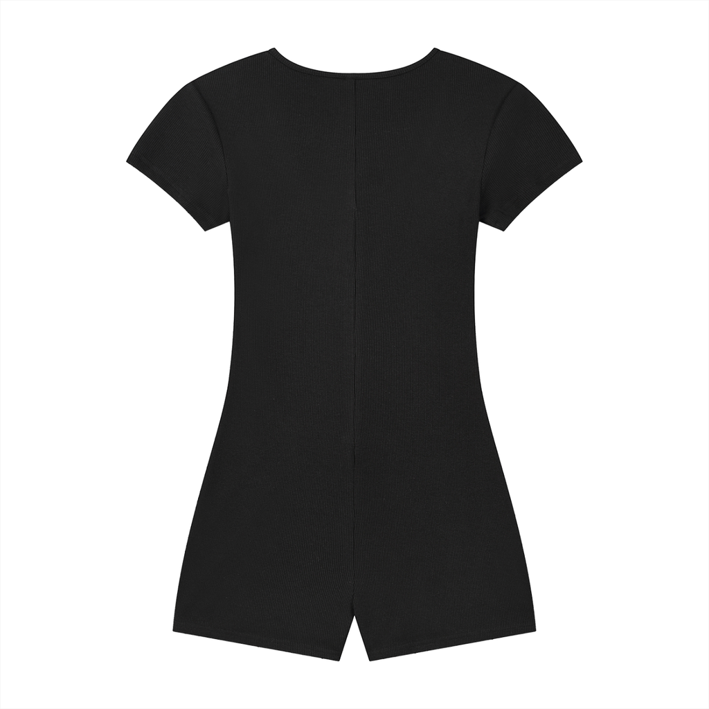 EMPIRE Cape Tie-Waist Romper — Draped Authority