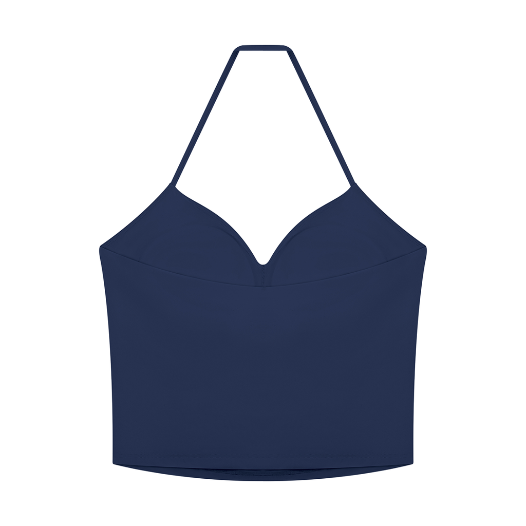 EMPIRE Women's Ruched Halter Crop Top — Empire Ornamental Arrow