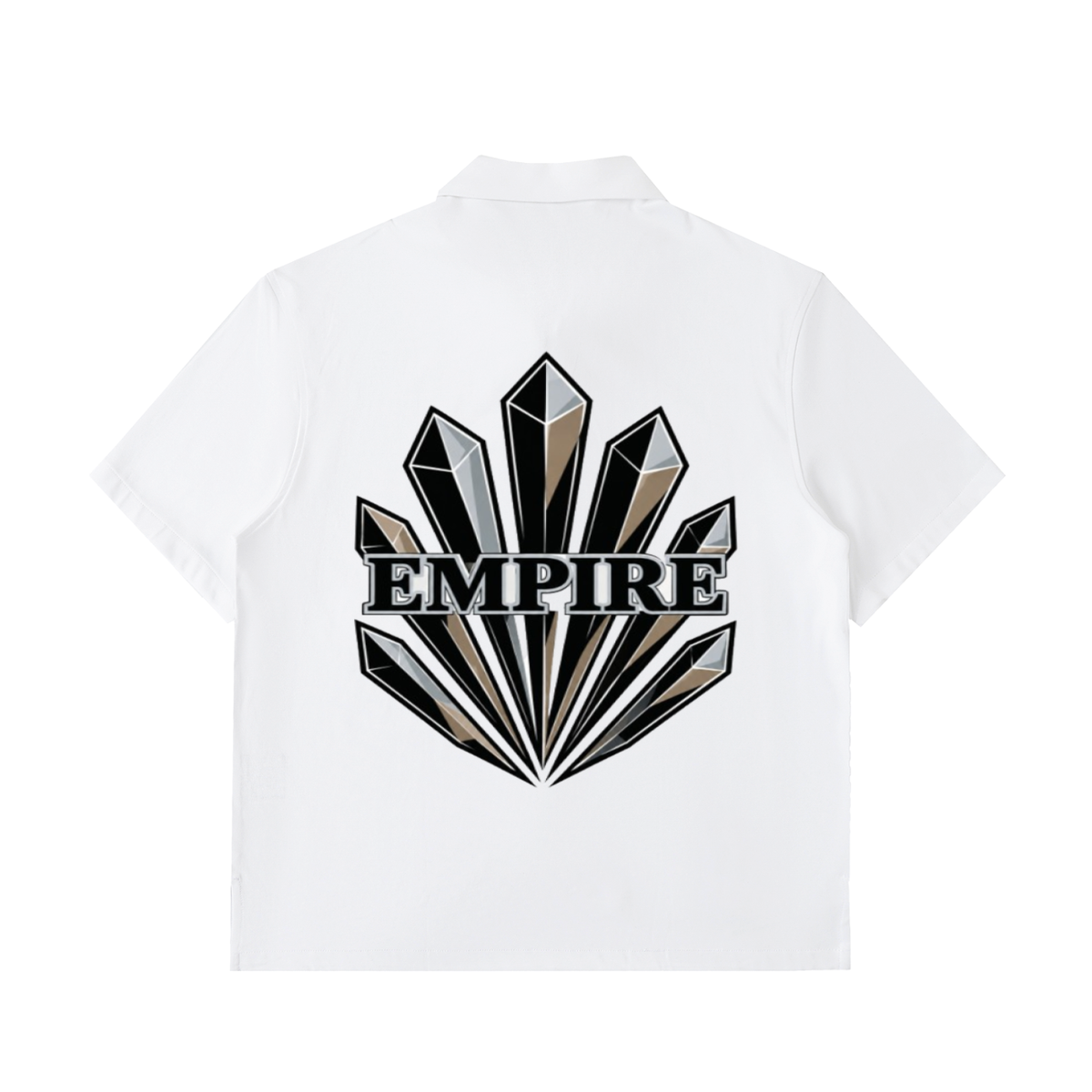 EMPIRE Men’s Half-Zip Cotton Polo Shirt — Obsidian Prism
