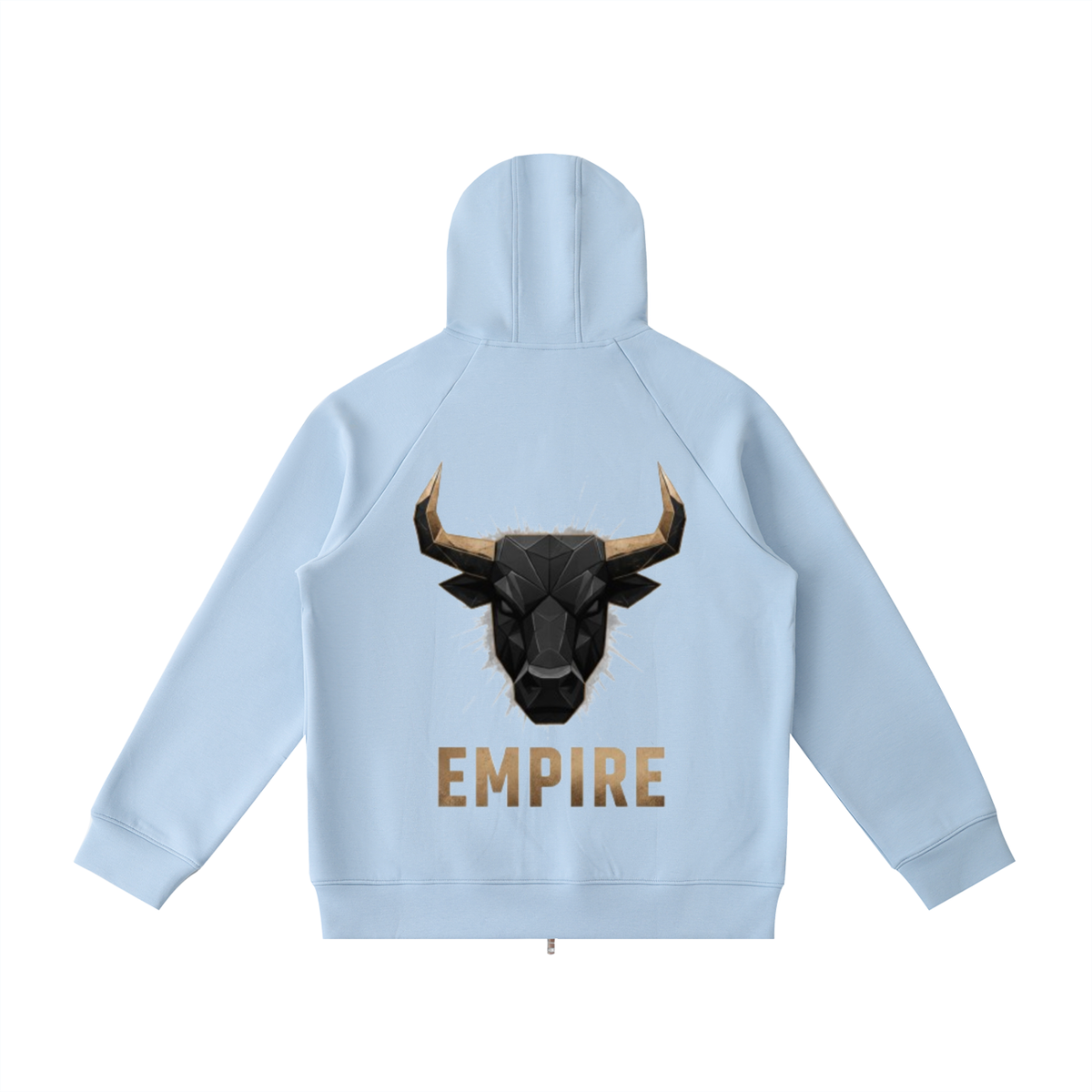 EMPIRE Men’s Raglan-Sleeve Zip Hoodie — Iron Bull