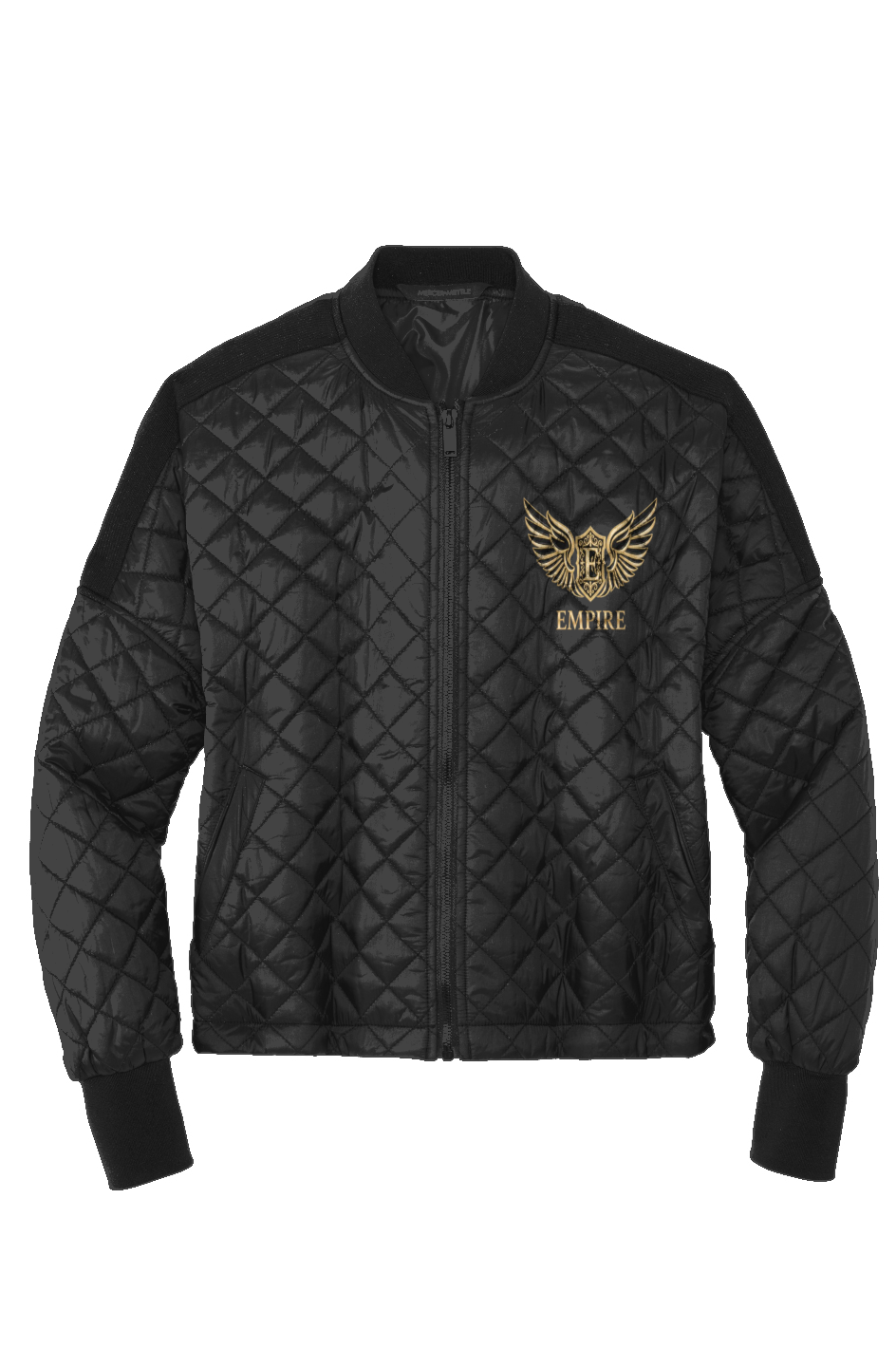 Womens Boxy Quilted Jacket seraph armor embroidery