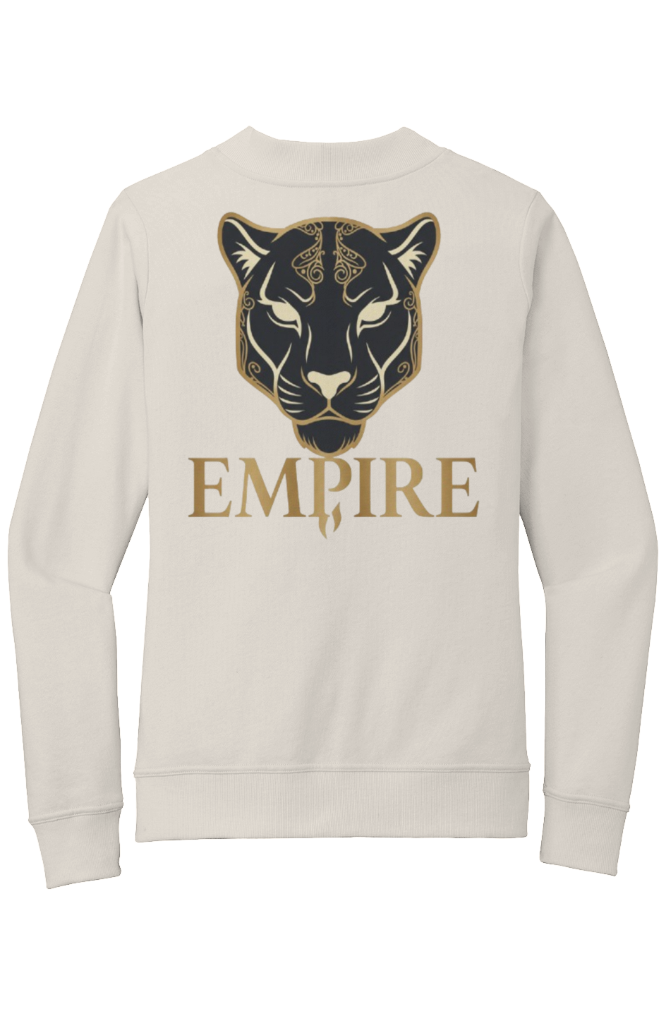 Womens French Terry Bomber panthera gold