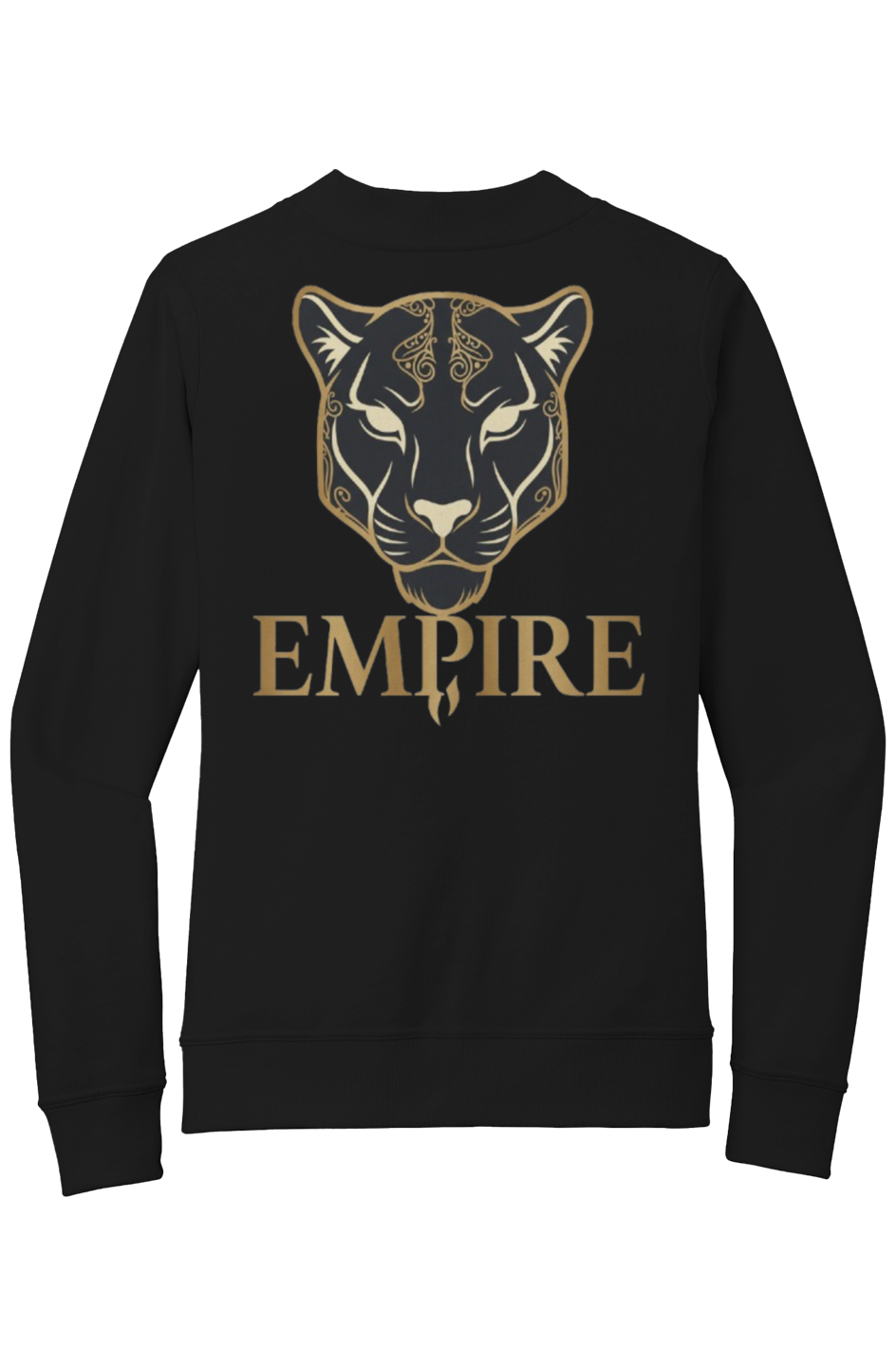 Womens French Terry Bomber panthera gold