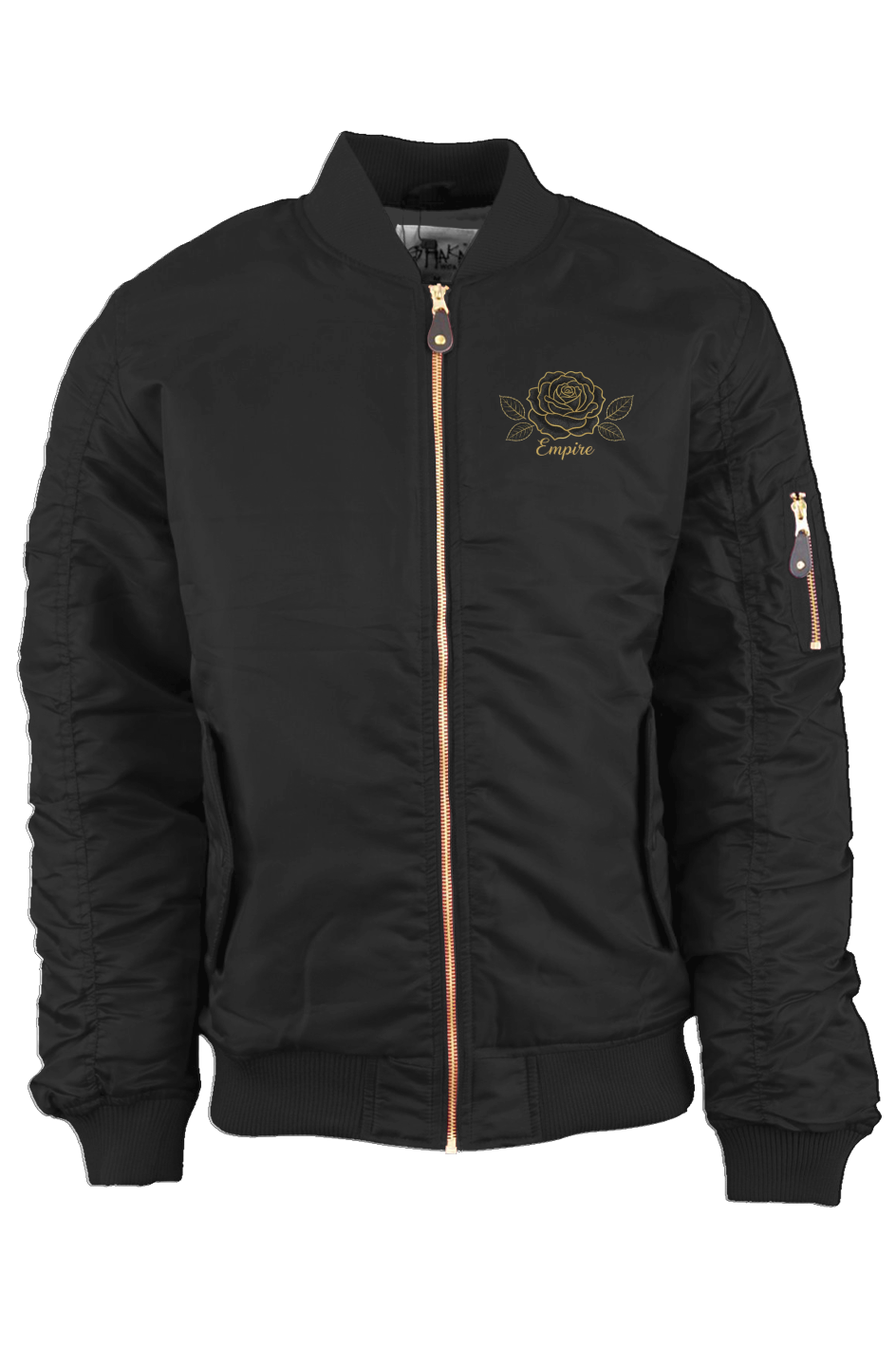 Unisex Bomber Jacket rose glitter