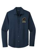 City Stretch Shirt black stallion embroidery