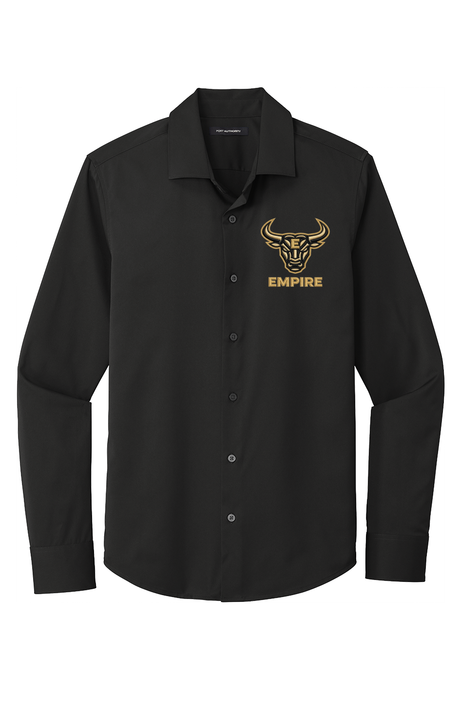 City Stretch Shirt iron bull embroidery
