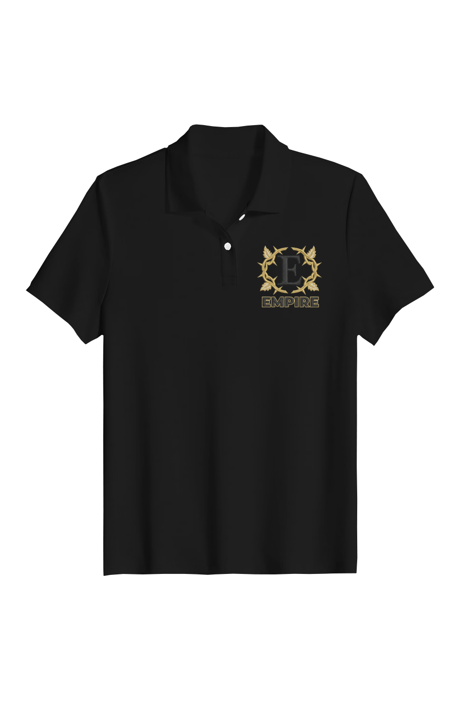 Womens Pima Polo Thorn Crest embroidery