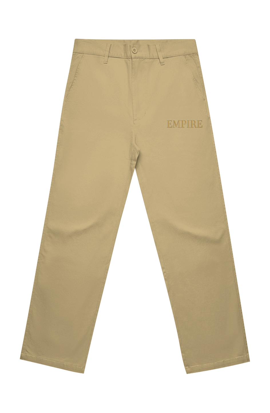 Relaxed Pants men empire gold embroidery