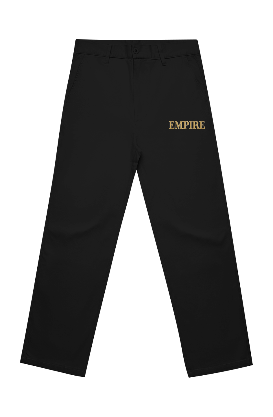Relaxed Pants men empire gold embroidery