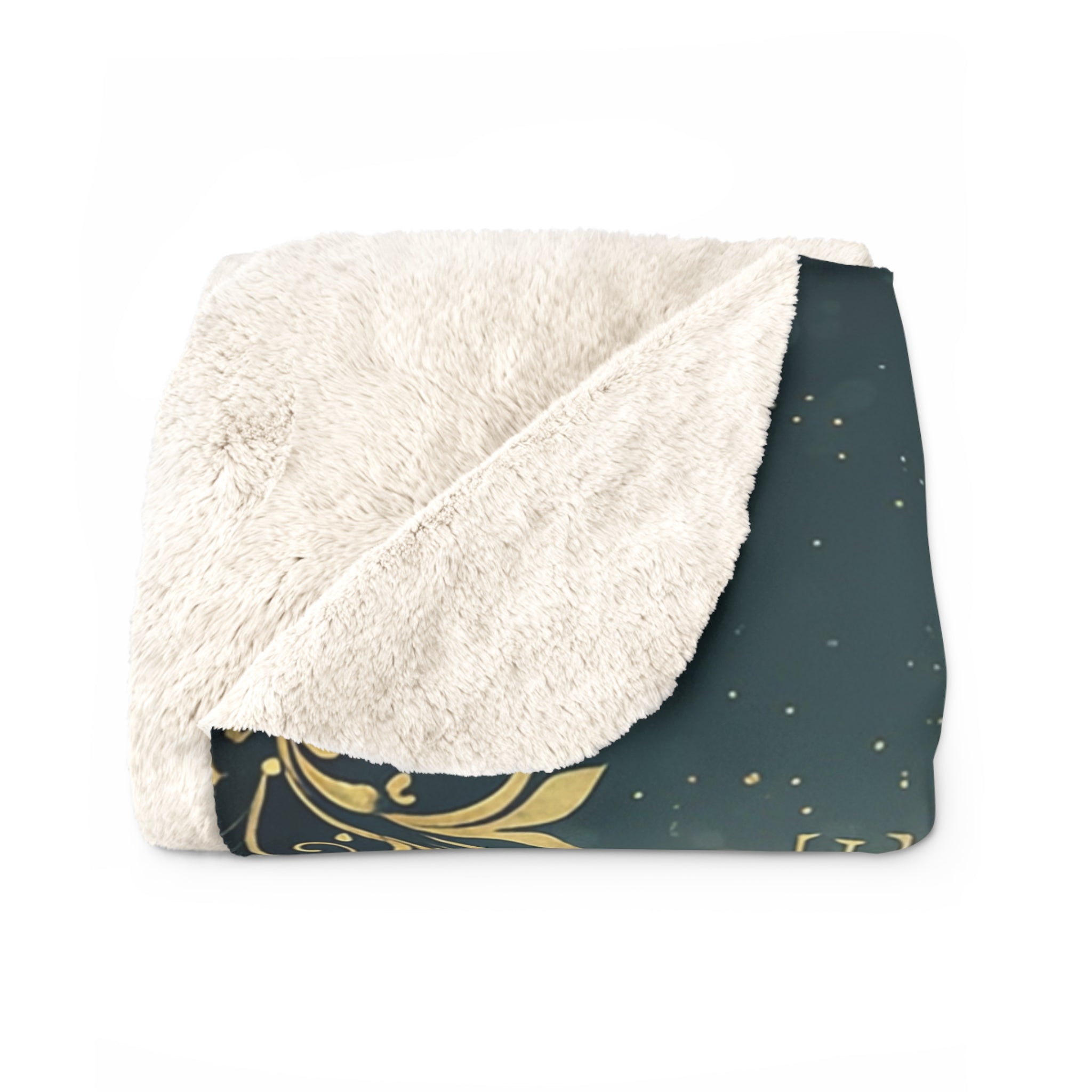 EMPIRE Gothic Wolf Sherpa Blanket — Red Roses Romantic Luxury Throw