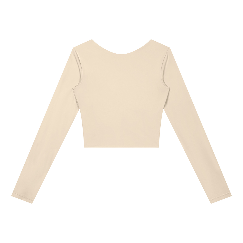 EMPIRE Women's Panelled Long-Sleeve Yoga Top — Chrome Signature